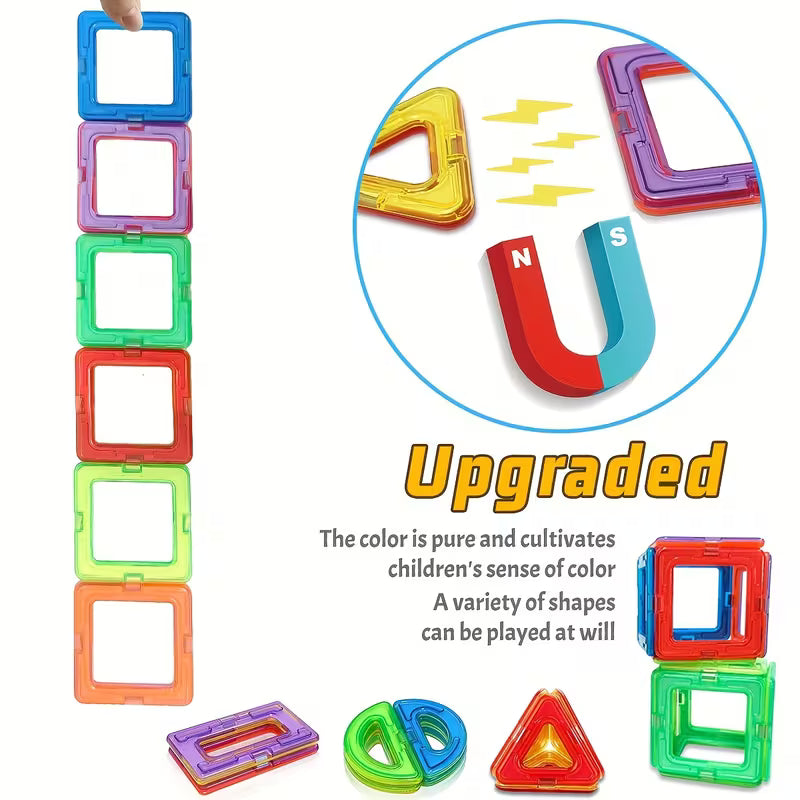 Magnetic STEM Building Blocks Set – Creative Learning & Sensory Play