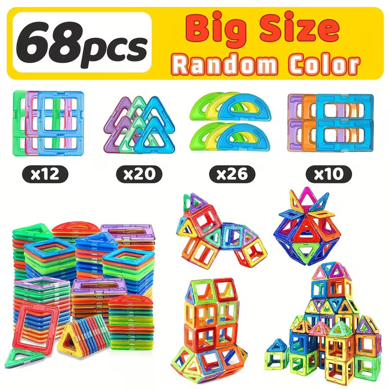 Magnetic STEM Building Blocks Set – Creative Learning & Sensory Play